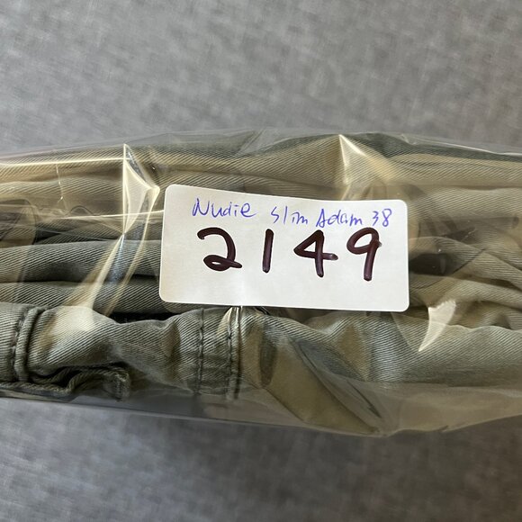 Nudie Adam Slim Fit Stretch Chino Pants - Men's Size 38*36(Fit 38*31) - Green - Picture 14 of 14